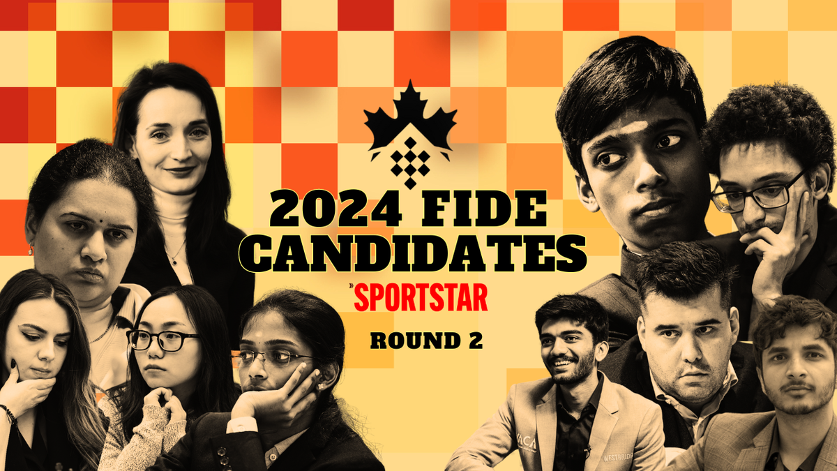 2024 年国际象棋候选人实时更新，第 2 轮：Vidit 接近战胜 Hikaru；Vaishali 输给 Zhongyi；Gukesh 在复杂的中局中战胜 Praggnanandhaa